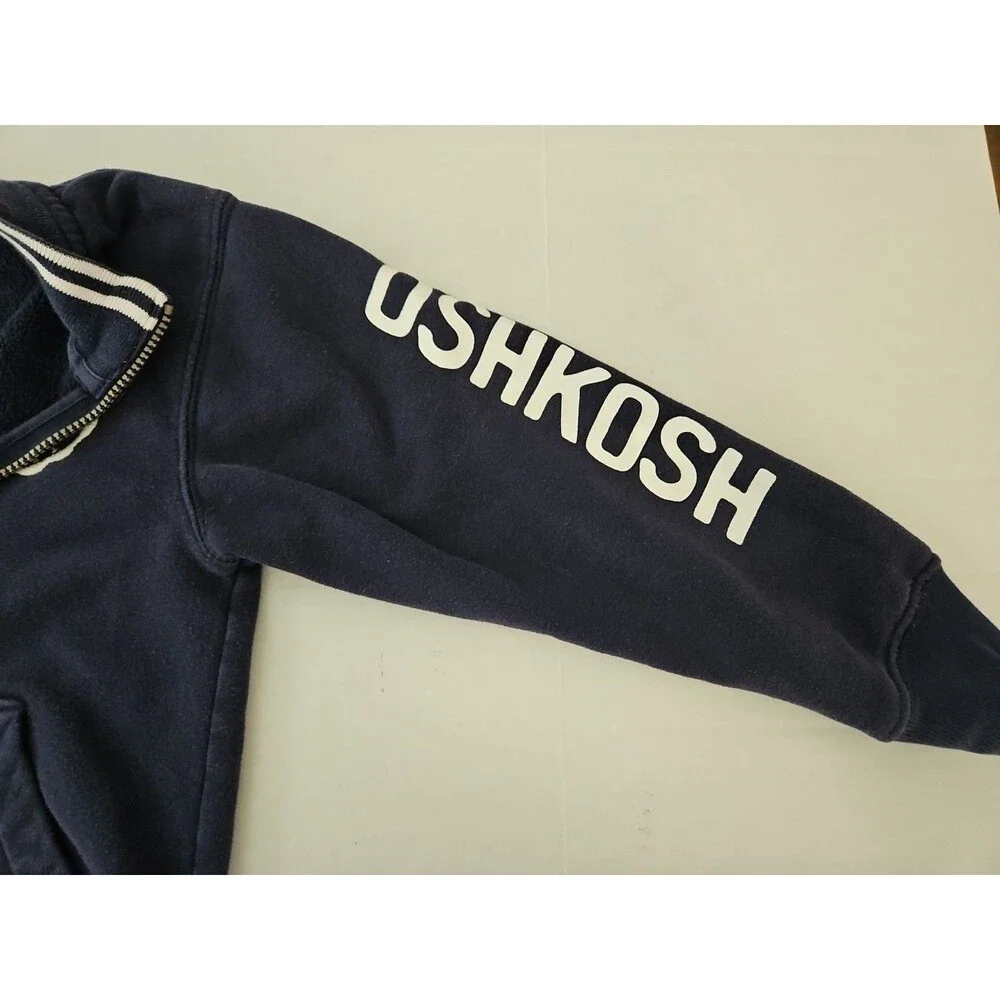 Oshkosh B'Gosh Circa 2012 Fleece Jacket Boys Sz 8 Embroidered Front Sleeve...